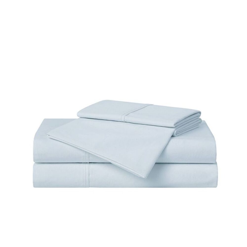 Cannon Twin 3pc Solid Percale Sheet Set Light Blue